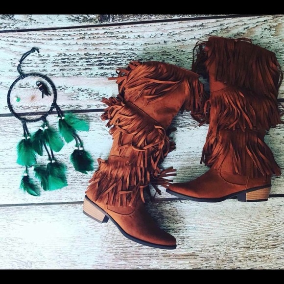Shoes - Fringe Boots